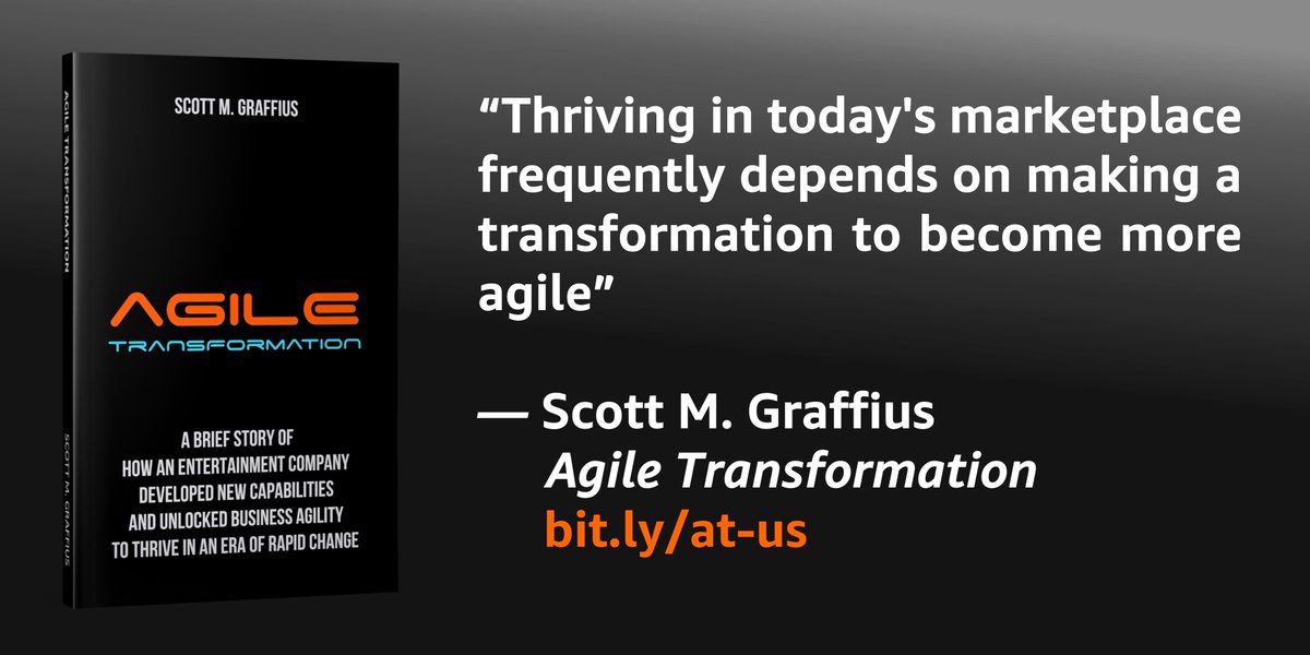 AgileScrumGuide's tweet image. “Thriving in today&apos;s marketplace frequently depends on making a transformation to become more agile.” — Scott M. Graffius, &apos;Agile Transformation&apos; (amzn.to/3ARtFXL)

#Agile #AgileTransformation #AgileTransformationBook #Tech #TechBook #AgileCoach #Scrum #ScrumMaster #CSM