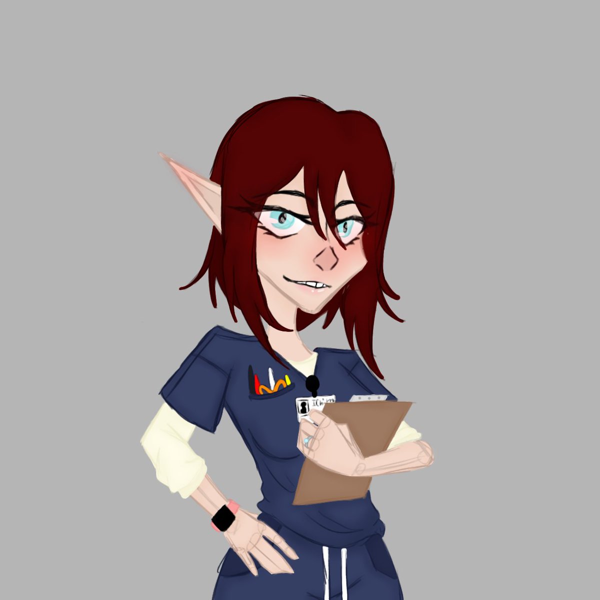 Nate_IsDead's tweet photo. I had to fix the skin color. The color I chose looks too muddy for my liking. https://t.co/MkISe1Ew4k