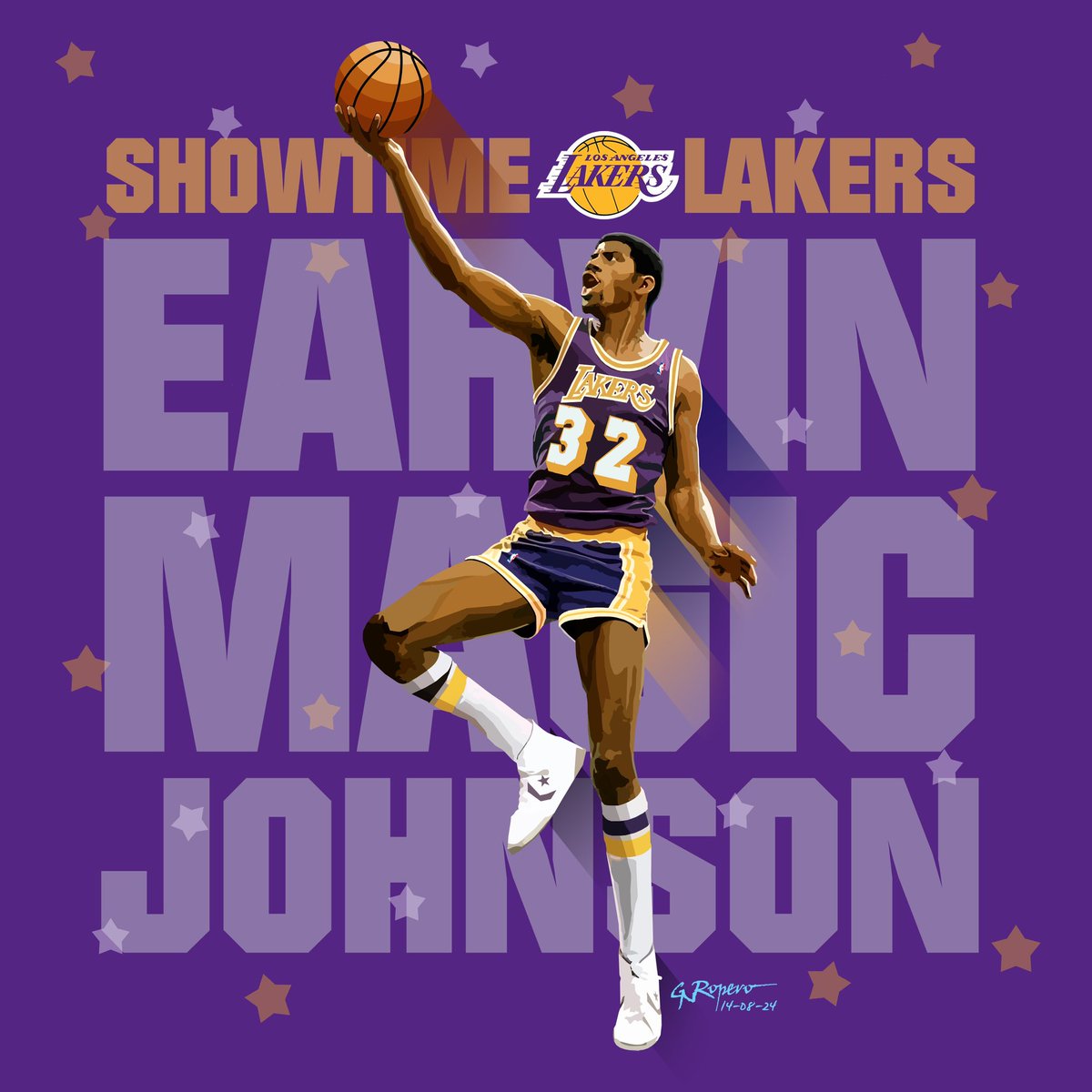 Gil_Rocks's tweet image. "Magic"🪄🏀 @magicjohnson #earvinmagicjohnson #magicjohnson #losangeleslakers #lakersnation #losangeleslakersbasketball #lakers #losangeles #nba #nbabasketball #purpleandgold #basketball #sportsart #artshare #vector #vectorart #vectorartwork #digitalart #adobeillustrator