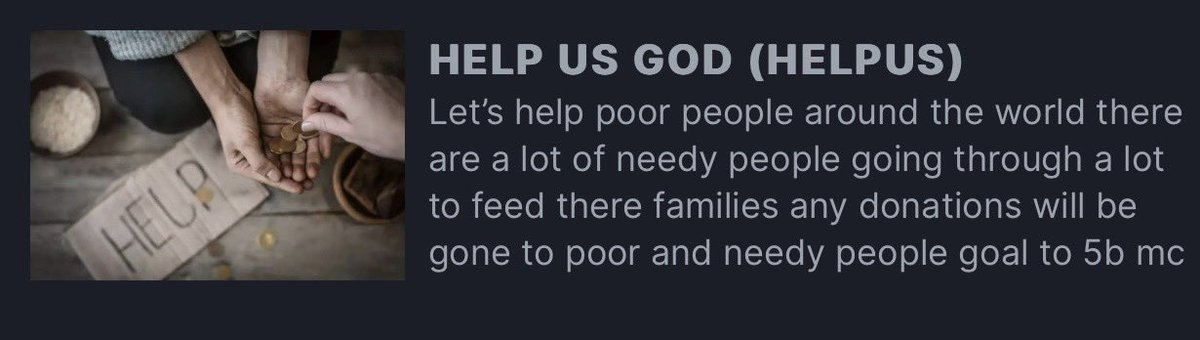 alexkyaj32's tweet photo. @NikolaBench 36GwH81UVrh9KMByJr65qU1Hsd6KSh3SDpjSt4ykpump

Let’s help needy poor people https://t.co/PN3Pkfjv7P