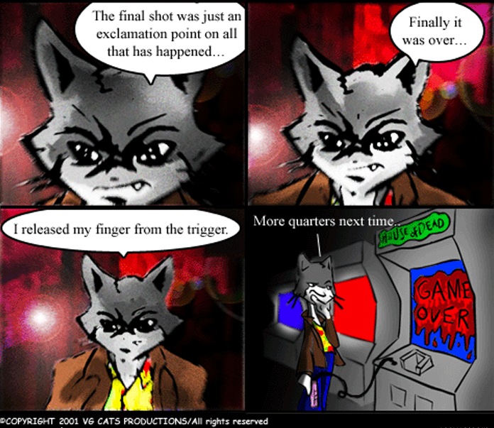 VG Cats , 05, Payne in the Ass (Original)
vgcats.com/comics/index.p…

#comics #comic #webcomics #webcomic #comicstrip #videogames #gaming #cats #MAxPayne #houseofthedead