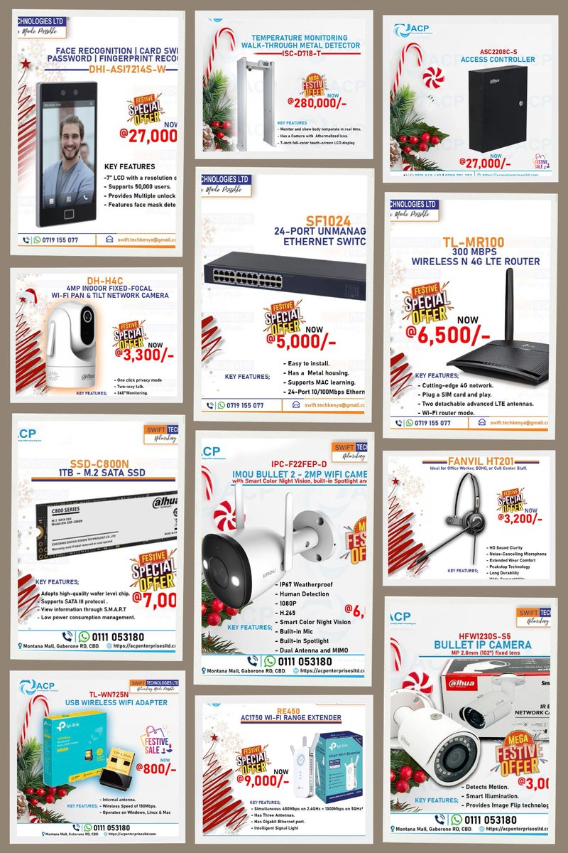 SolutionsByACP's tweet photo. Christmas 2024 has all your favourite discounted products. 
WhatsApp//DM any of our dedicated sales support. 
#MerryChristmas2024 https://t.co/20VIFu5jti