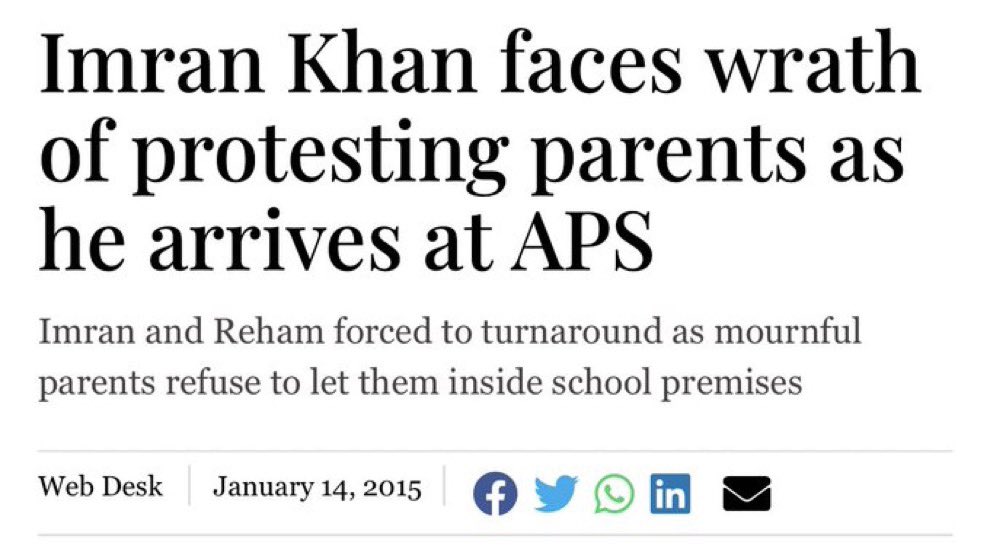 mujhecryaraha's tweet photo. On this day let’s remember how indifferent Imran really was to this grave tragedy. Took him a month to go meet the grieving parents. https://t.co/8K99RceWuq