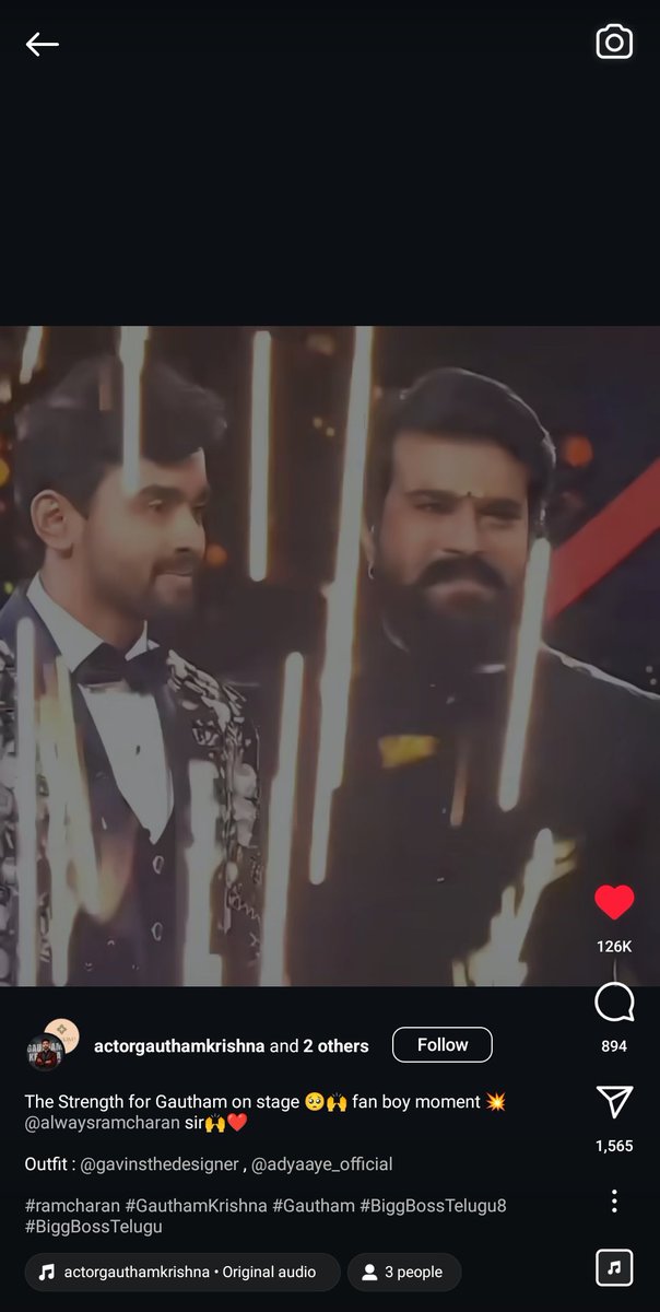 aravind_cherry1's tweet image. Fan boy moment 🙌👌🥹
#Gautham #Gautamkrishna 
#BiggBossTelugu8 #Gamechager 
#RamCharan @AlwaysRamCharan