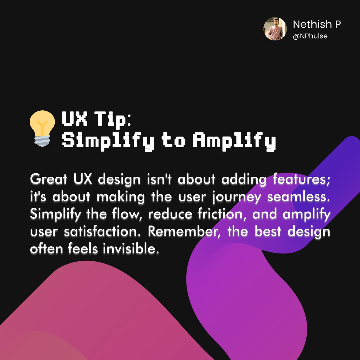 NPhulse's tweet photo. #UXDesign #UserExperience #SeamlessDesign https://t.co/iF3abcZEa3