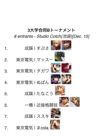 成蹊大学スマブラサークル tweet media