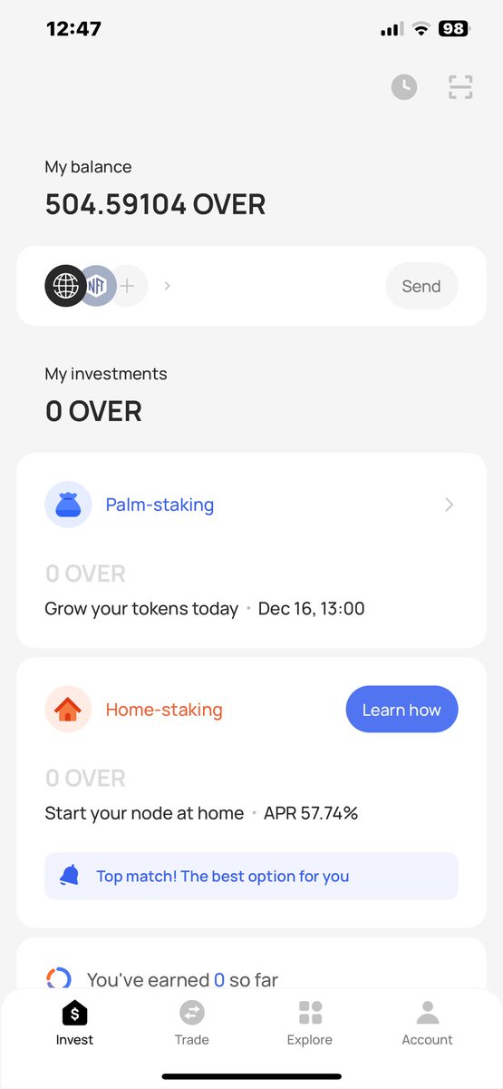 phamhung1997's tweet photo. @overprotocol Ready to Home staking #OverProtocol #OverAirdrop https://t.co/XMBCjTk92N