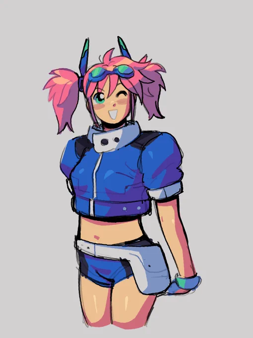 Redraw of a random girl in a super old sketchbook 