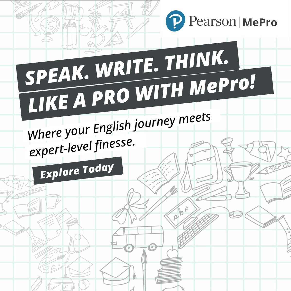 PearsonIN's tweet image. Unlock your potential with Pearson MePro! 🚀

Your personalized English learning journey with measurable progress, engaging content, and certifications that open doors to global opportunities.

Start mastering English today!

#MePro #pearson #yourlearningpartner #learnwithpearson