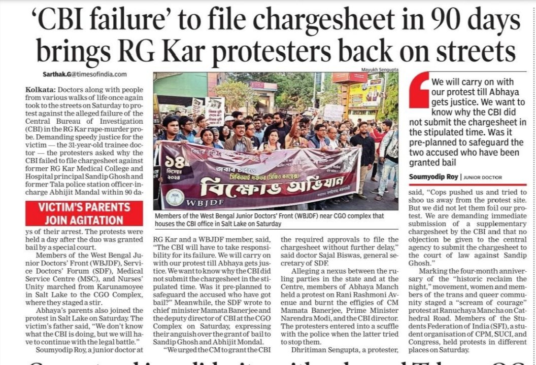 Times of India (Kolkata edition)
Date - 15/12/2024