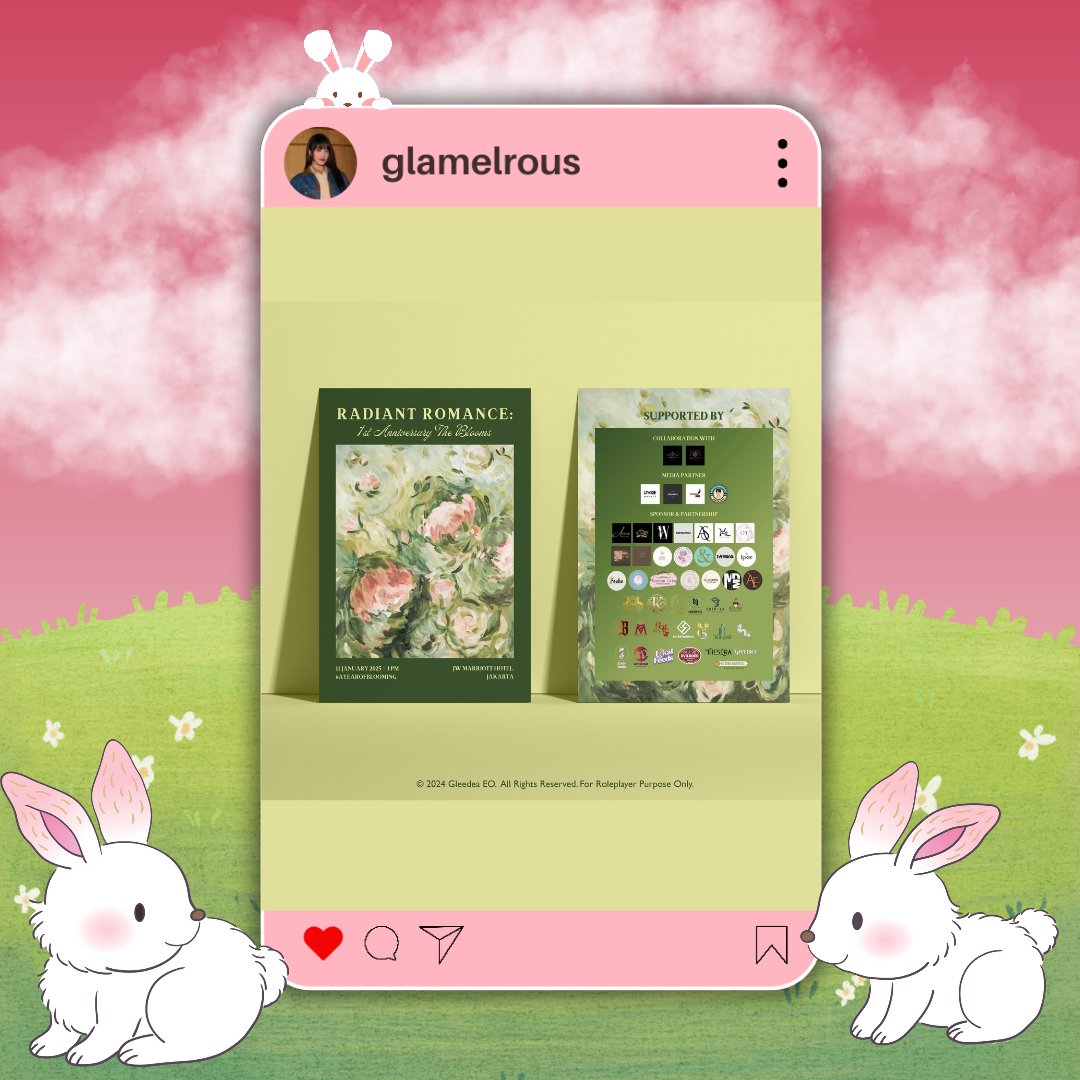 ㅤ
️️ㅤㅤㅤㅤㅤㅤㅤ𝐈𝐍𝐒𝐓𝐀𝐆𝐑𝐀𝐌
𝗴𝗹𝗮𝗺𝗲𝗹𝗿𝗼𝘂𝘀 posted.
The Bloom Room Florist ( <a href="/THEBLOOMSFLRST/">𝐓𝐇𝐄 𝐁𝐋𝐎𝐎𝐌 𝐑𝐎𝐎𝐌 𝐅𝐋𝐎𝐑𝐈𝐒𝐓 (CLOSE!)</a> ) is thrilled to celebrate its first anniversary with Radiant Romance: 1st Anniversary The Blooms! This milestone event, in collaboration with <a href="/RAIAGROUP/">RA𝘐A GROUP</a>,
ㅤ