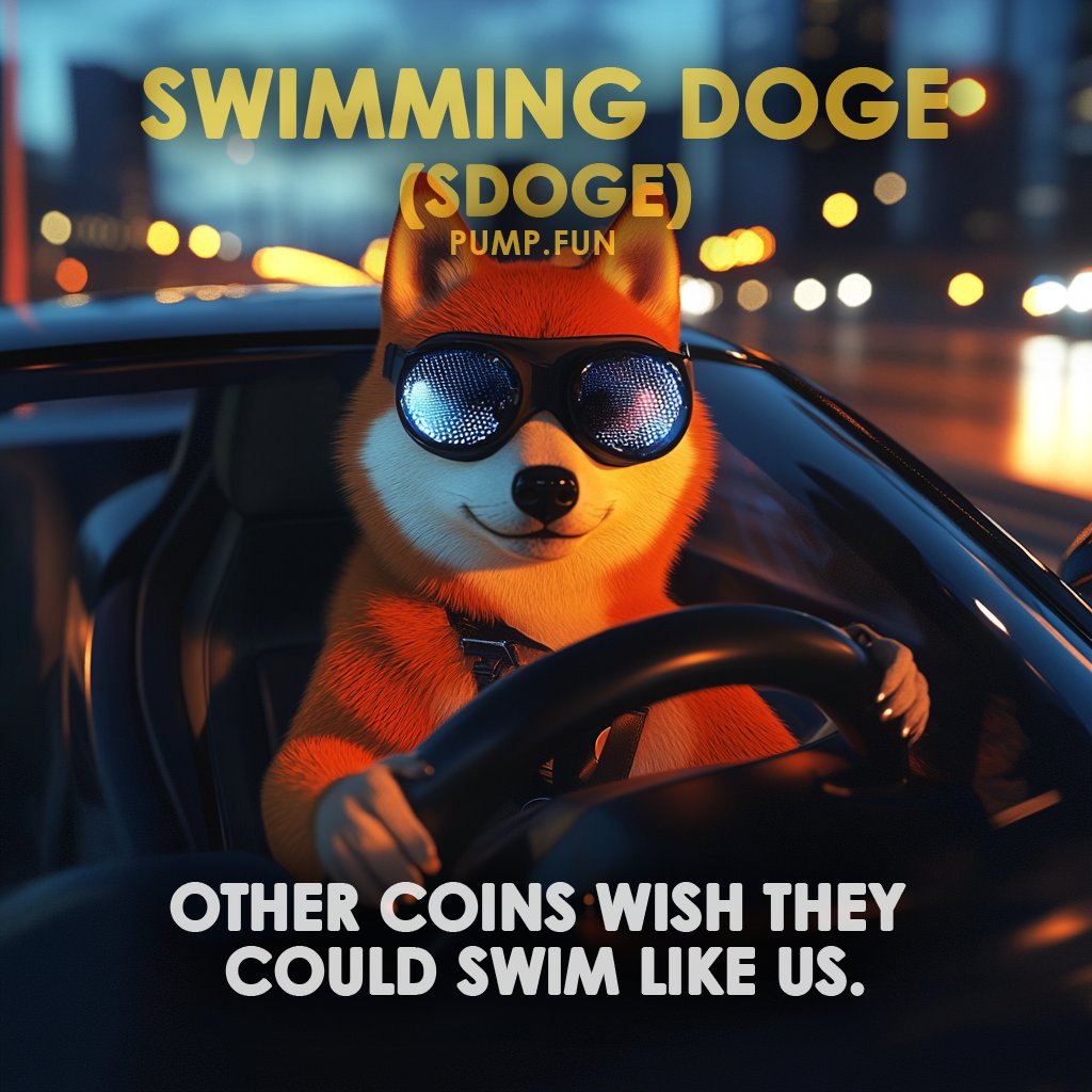 SwimmingDogeSol's tweet photo. Innovation isn’t optional—it’s survival. $SDOGE is the future. 🏎️📊 #Crypto #CarCulture #Solana #PumpFun https://t.co/ds6CSvMY1O