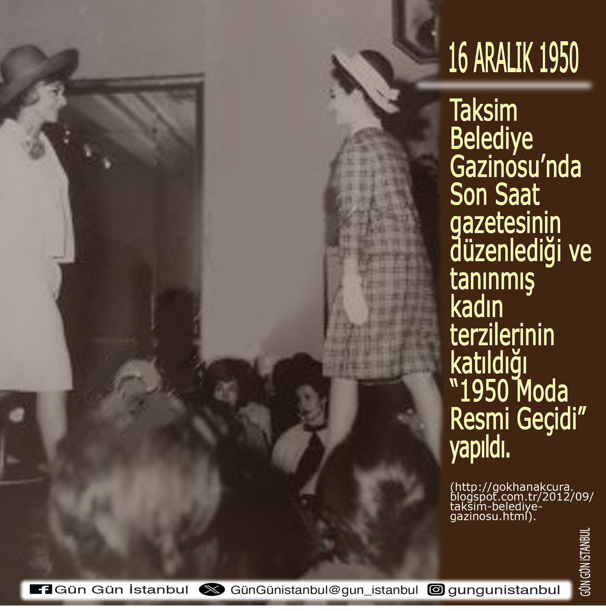 gun_istanbul's tweet photo. #I950 #TaksimBelediyeGazinosu #defile #moda #GökhanAkçura #İstanbul #İstanbulunTarihi
#GünGünİstanbul https://t.co/zjY6g37fWk
