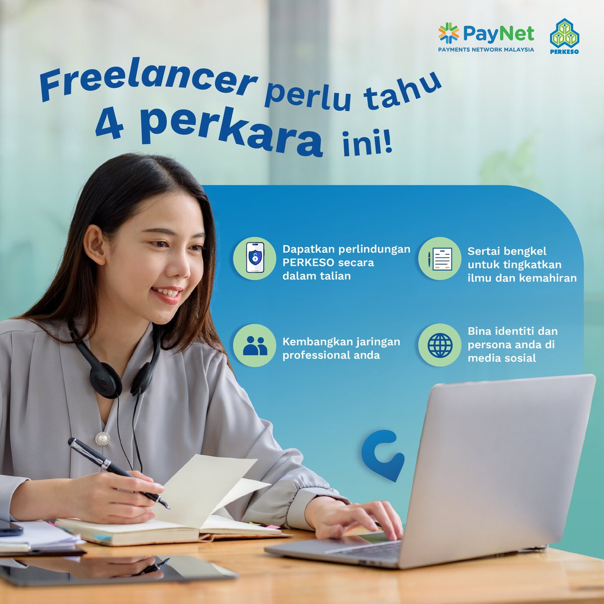 PERKESOofficial's tweet photo. Anda ada sahabat atau ahli keluarga yang bekerja sendiri atau secara ‘freelance’?​

​Kongsikan post ini kepada mereka 😉.​

​Jangan lupa untuk muat turun aplikasi Prihatin atau layari https://t.co/XClpTSoNRS​

​#PERKESOPrihatin #CashlessBoleh4All #KlikKlikDahSiap #PrihatinApp #bekerjasendiri #freelance