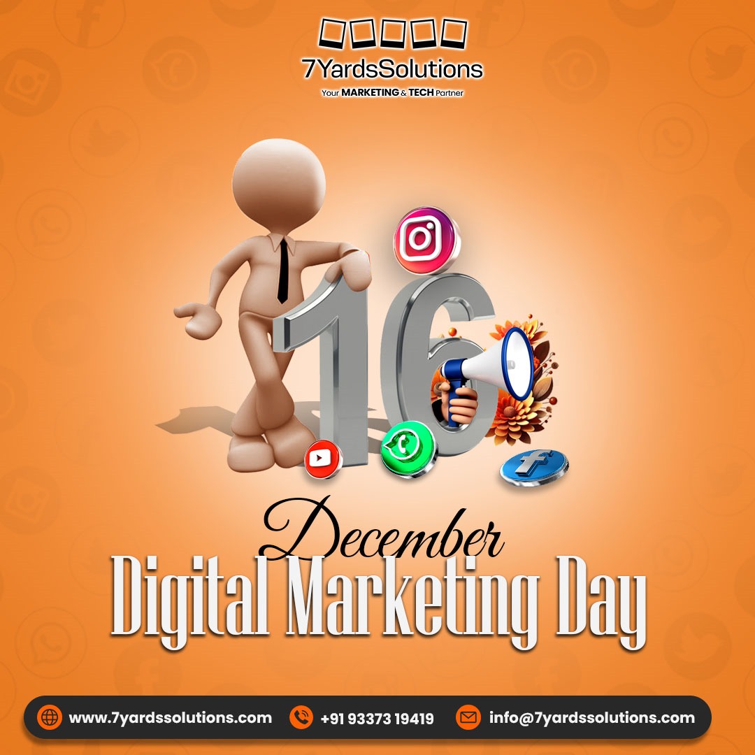 7yardssolutions's tweet photo. ππDigital Marketing Day!
π At 7Yards Solutions, we help businesses thrive with cutting-edge strategies.
Visit: https://t.co/eDE6rHWF6o
Mail: info@7yardssolutions.com
Call: +91 9337319419
#7yardssolutions #digitalmarketingday #GrowWithDigital #brandbuilding https://t.co/R6zkk7NzpC