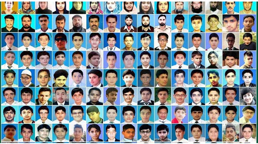 16 دسمبر 2014 کو پشاور میں اے پی ایس پر حملہ ہوا سات مسلح افراد نے 134 بچوں سمیت 151 افراد کو ہلاک کیا۔
14 سال کے بعد 
کس نے کیا ??
کوئی اندازہ نہیں۔
 #APSPeshawar
#16DecemberBlackDay
#APSAttack 
#دسمبر15_یوم_شہداء