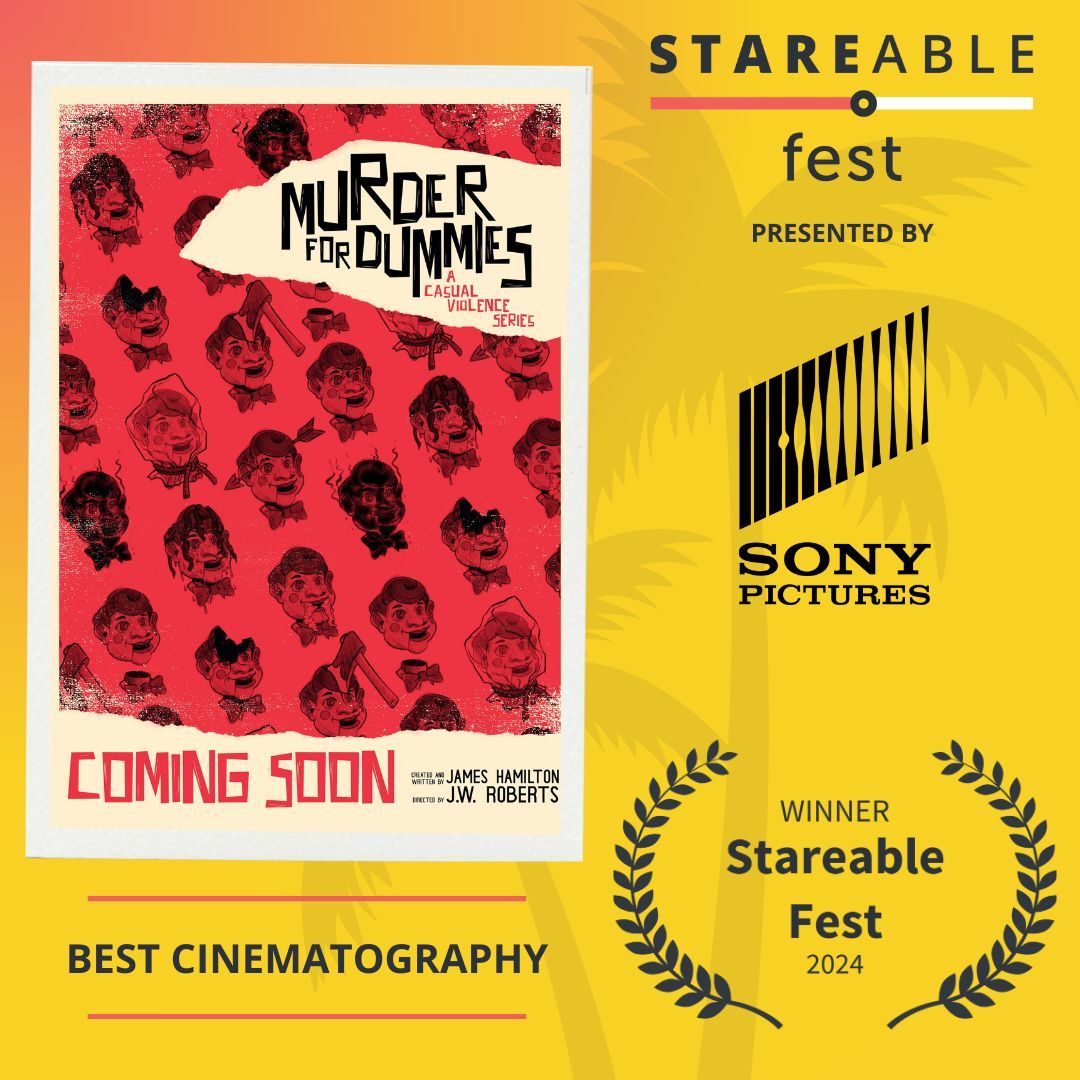 Congrats to Murder For Dummies, for winning #StareableFest 2024's Best in Cinematography award!

About the show: When a documentary filmmaker tries to solve the murder of Britain’s best loved ventriloquist, she finds herself embroiled in a dangerous new mystery.