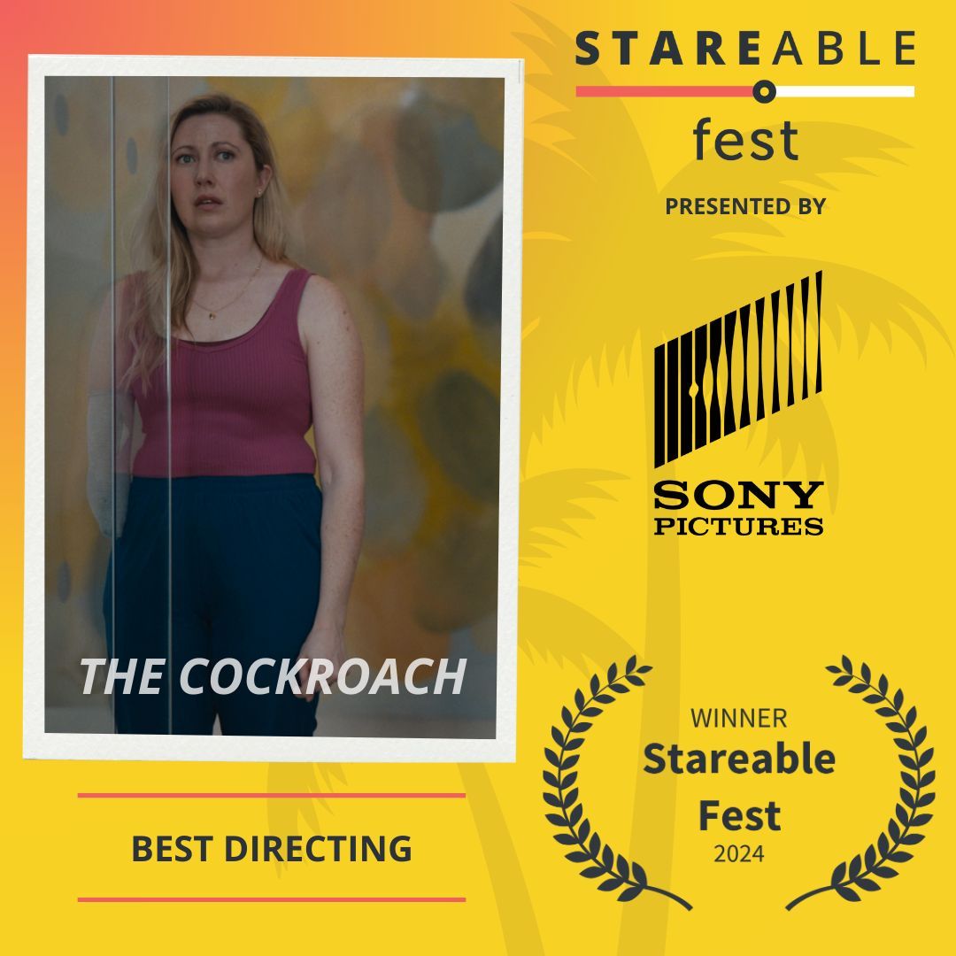 Congrats to The Cockroach for winning #StareableFest 2024's Best in Directing award! 

About the show: After a body-altering accident, a woman must find a way forward in her new reality.