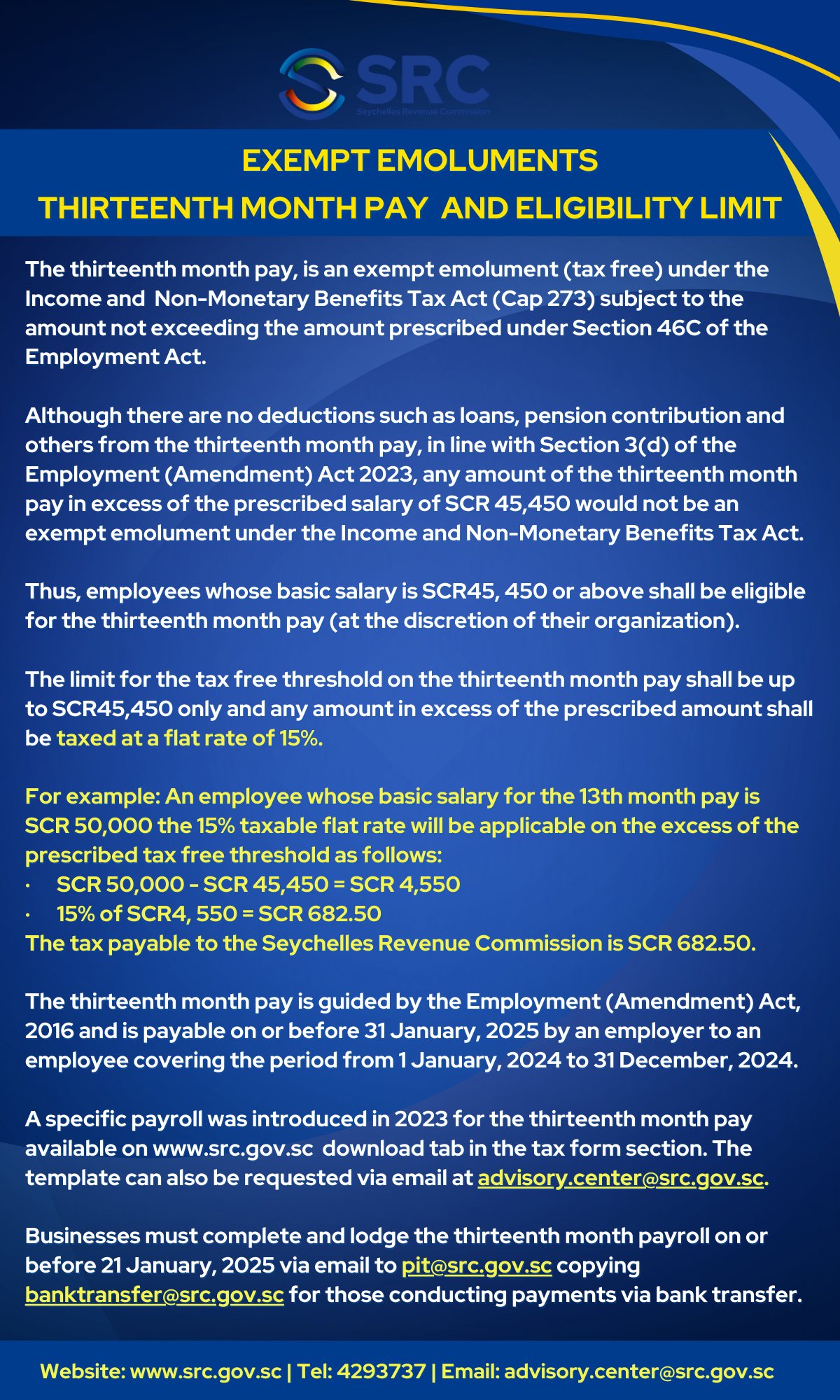 Seychelles Revenue Commission on X: &ldquo;Businesses are being 