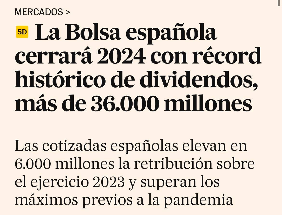 86 de cada 100 euros repartidos como dividendos acaban en manos del 10% más rico.

El tipo máximo en el IRPF aplicado sobre los dividendos es del 28% (para más de 300.000€). El de las rentas salariales más altas, por su parte, del 47%.

Esto es lo que rompe un país.