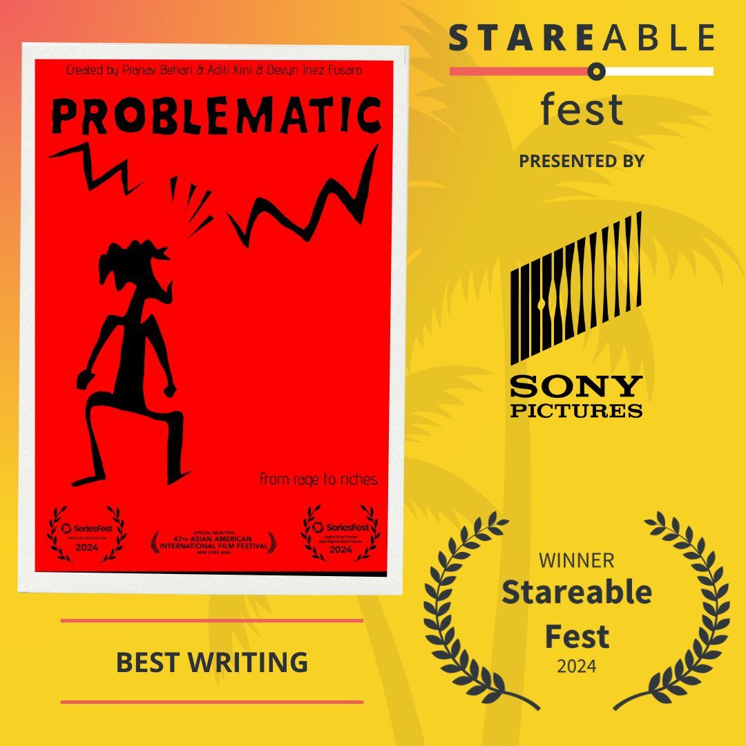 Congrats to Problematic for winning #StareableFest 2024's Best in Writing award!

About the show: An unknown writer becomes an overnight media sensation when her public tirade against a finance bro goes viral.
