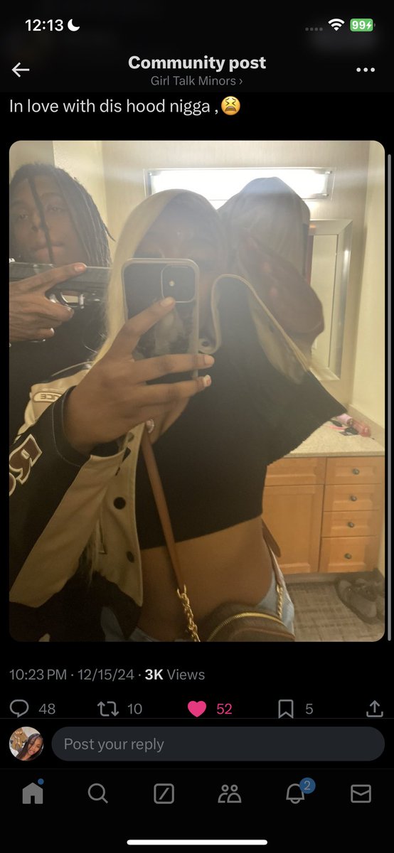 imjustageeka's tweet photo. the nigga dum and the bitch even dumber ..🌚. https://t.co/JmwJZJKBYf