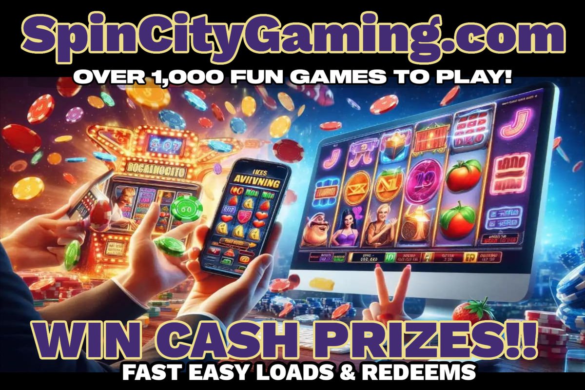 Play now @ SpinCityGaming.com
$10 Free play for new players. 
Win cash or crypto!
