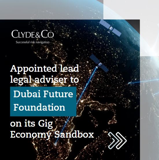 📈 We have been appointed as legal adviser to the Dubai Future Foundation on the Gig Economy Sandbox. DFF launched the sandbox under the #Dubai Sandbox initiative, aimed to boost #Innovation and accelerate regulatory advancements in the Gig Economy: bit.ly/3BkL5ML