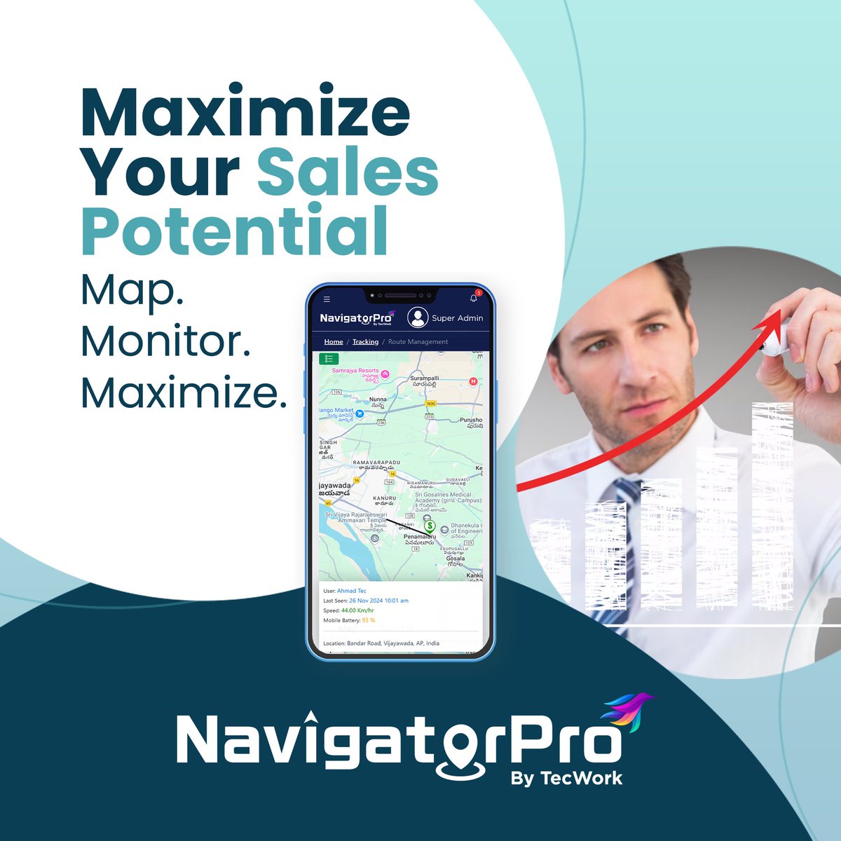 NavigatorPr0's tweet image. NavigatorPro simplifies field sales by monitoring visits, outlining territories, and tracking travel activity, enabling you to enhance performance, increase efficiency, and avoid revenue losses. Click to know more- bit.ly/4hYenkC

#fieldtrackingsoftware #software