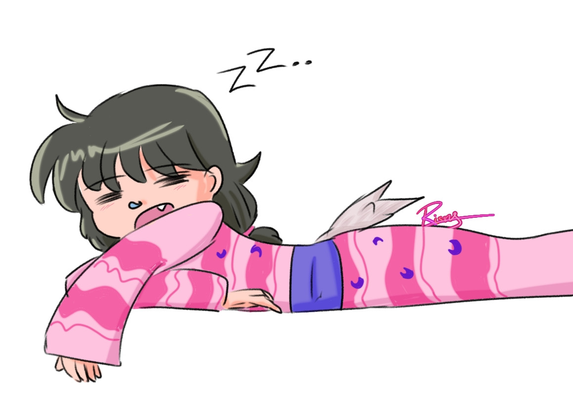 risaruart's tweet photo. My yashahime oc niko . She's taking a nap 😴
#yashahime #setsui #sessrin https://t.co/UtsT7fQIdt