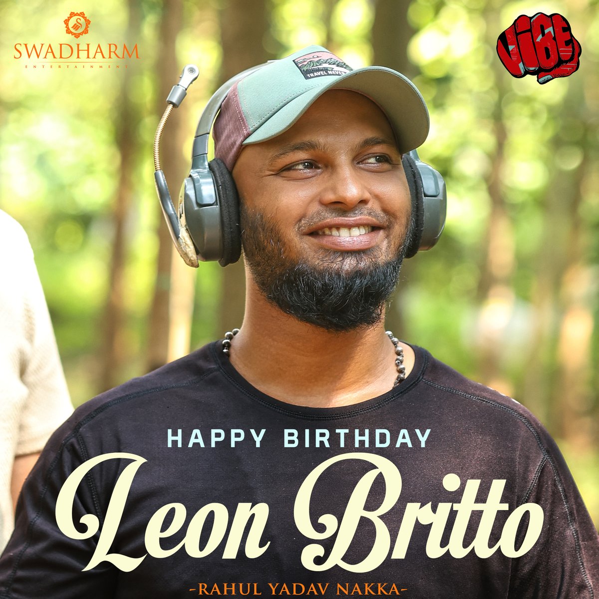 Swadharm_Ent's tweet photo. On behalf of the entire team, I would like to wish you a very happy birthday to our #production5 DOP Leon Britto! May the year ahead bring you abundant success, joy, and hapiness.
@leonbrittodp #VIBE #DOP #HBDLeonBritto @RahulYadavNakka https://t.co/rJWmaXFoWg