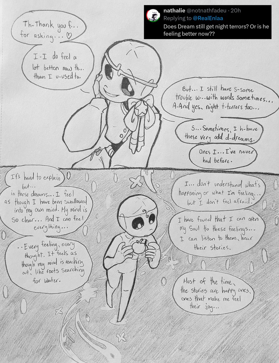 RealEnlaa's tweet photo. Dream Answering questions
Pt 3/?
Dreamtale Reunited AU!
#undertale #undertaleau #dreamtale #nightmaresans #dreamsans #crosssans #xtale #sansau #ask #dtrau #reunitedau https://t.co/NTxLrq84Jq