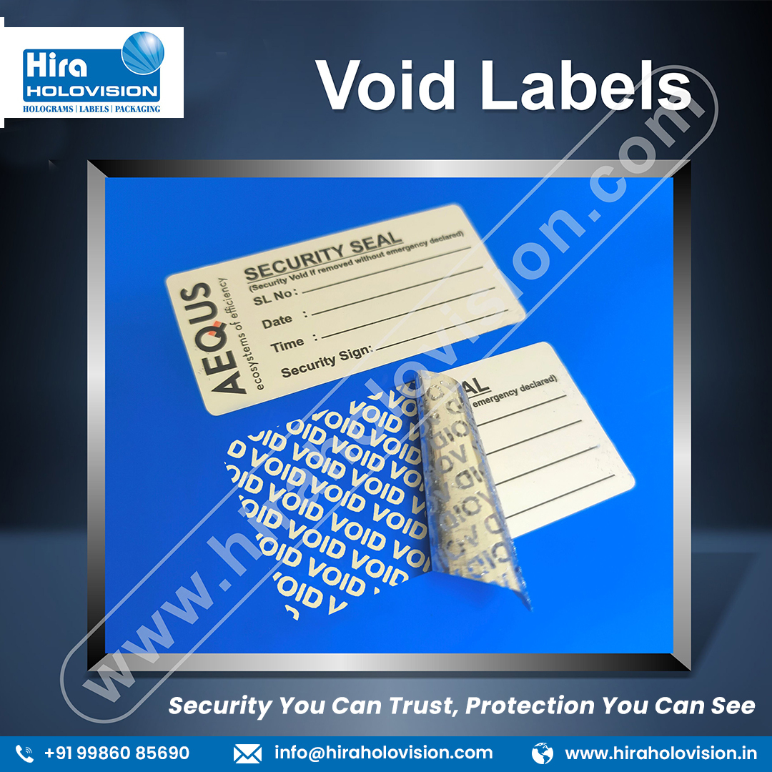HHolovision's tweet image. Protect your products with Tamper-Evident Void Labels. These labels leave marks like "VOID," "DOTS," or custom names upon removal, ensuring ultimate security and peace of mind.

visit- hiraholovision.in/products/tampe…

#HiraHolovision #voidlabels #tamperevidentvoidlabels #voidsticker