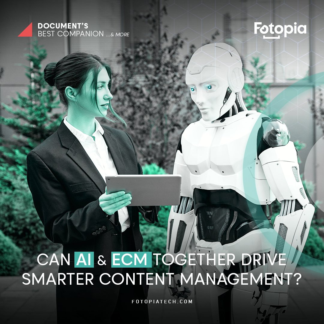 Fotopiatech's tweet photo. Can AI and ECM Together Drive Smarter Content Management?  Transform your business today and experience smarter content management! 🤖📂🚀 Click on the link below for more info:
https://t.co/NOwz4U5oVJ

#Fotopia #ECM #technology #DigitalTransformation https://t.co/9OCEulhw67