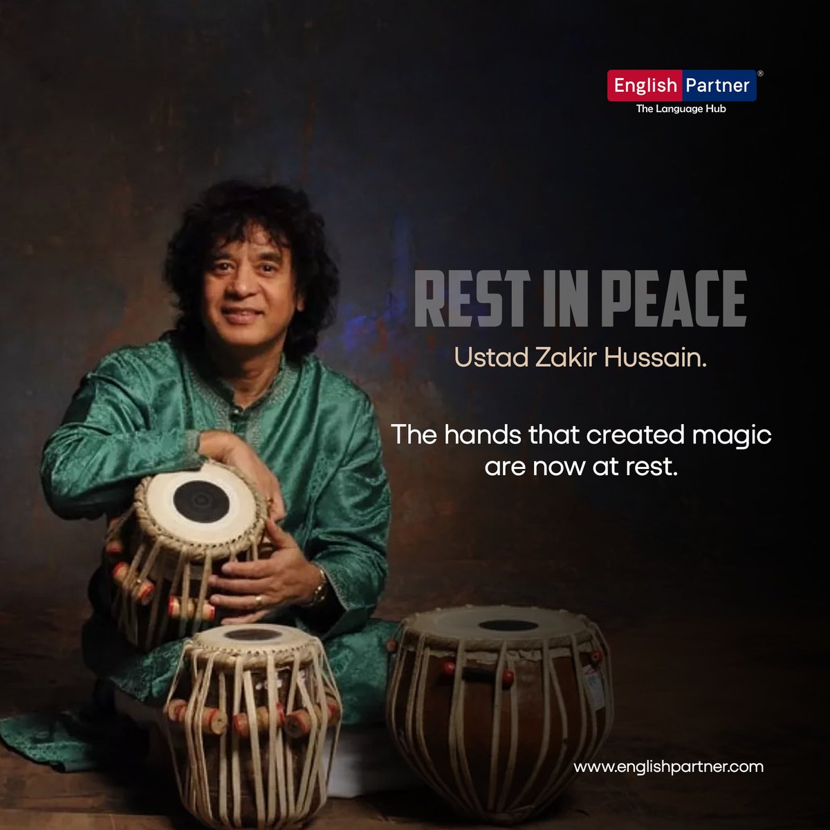 EnglishPartner_'s tweet photo. Rest in peace, Ustad. Your taal lives on.

#RestInPeace  #ustadzakirhussain https://t.co/HBrb76EwCR