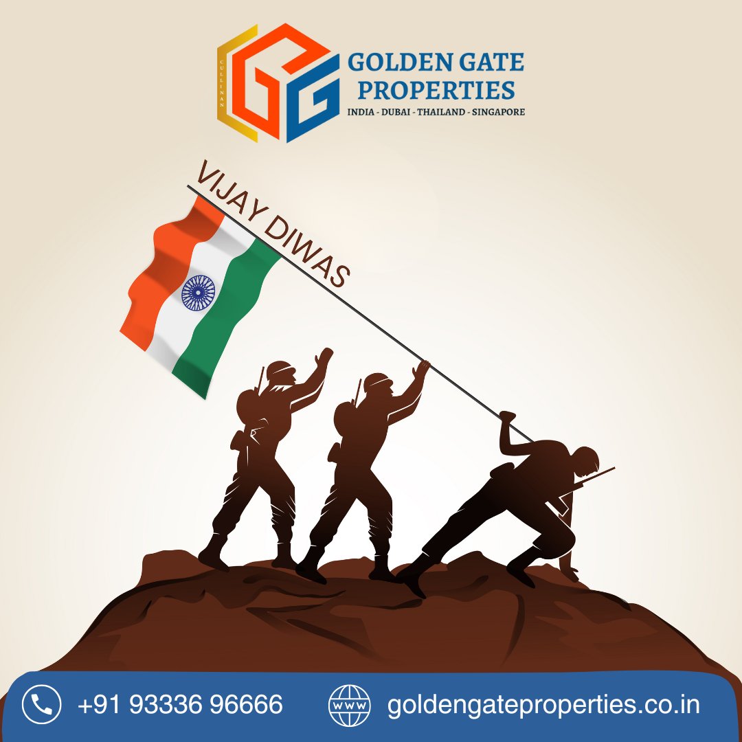 ggphyd's tweet photo. Honouring the brave hearts who stood tall and led our nation to victory. 🇮🇳 On this Vijay Diwas.  Jai Hind!

#VijayDiwas #GoldenGateProperties #IndianArmy #SaluteToHeroes #ProudIndian #VictoryDay #16December #IndianFlag #BraveSoldiers #JaiHind #NationFirst #HonoringHeroes https://t.co/sSdzReHMNS