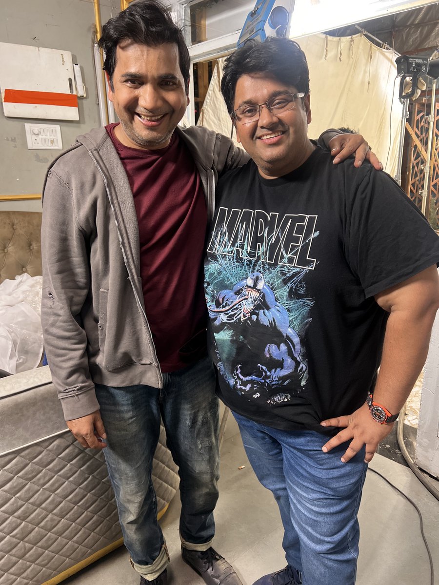 Filming for MASTI 4 today was a wonderful experience! I had a fantastic time with the brilliant director @milapzaveri, the incredibly talented actor @aftabshivdasani, and the remarkable filmmaker Shri Indra Kumar. Feeling truly grateful! 🙏❤️🤗