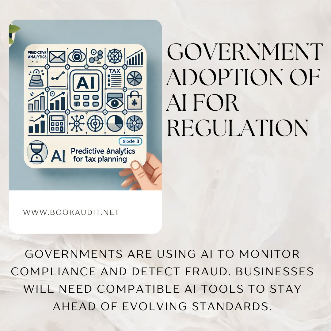 bookaudit's tweet photo. 🌐 AI: Shaping the Future of Global Tax Compliance 🌐

From governments to businesses, AI is revolutionizing tax compliance with predictive tools and seamless ERP/CRM integration. The future is proactive, efficient, and connected.

#FutureOfAI #TaxCompliance #AIIntegration https://t.co/biBHhHORsF