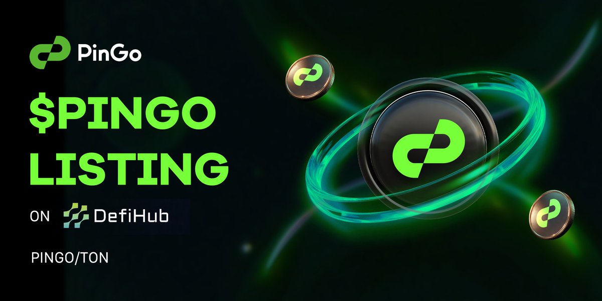 🚀 $PINGO is listed on <a href="/defihub_network/">DefiHub</a>!

🟢 $PINGO/ $TON

You can now open the #DefiHub MiniApp directly and swap #PINGO with just one click! 

✨ Trade PINGO Now: t.me/DefiApp_bot/sw… 

📌 Contract Address: EQCRWpQQmfSglpLp6D5Xebix50AStBxjfQQNkssFP_IsiQc3