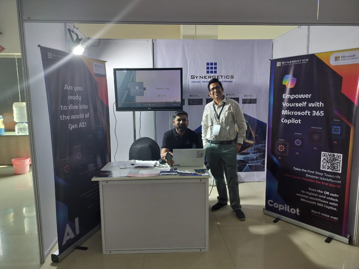 synergetics1's tweet photo. The Gen AI Copilot Event in Pune was a resounding success! ๐ Thank you to all the visionary minds who joined us for insightful sessions and hands-on demos.
๐ธ Stay tuned for highlights!
#GenAICopilot #EventSuccess #PuneTech #SynergeticsIndia https://t.co/TEPacWx2rI