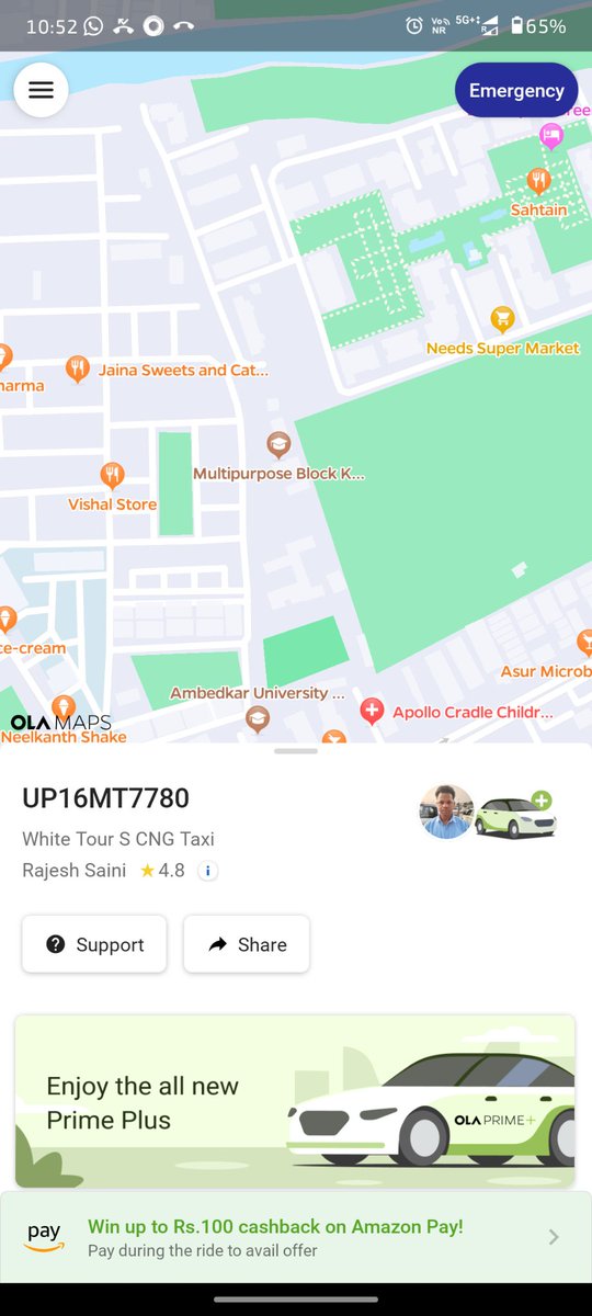 me_s_h_u_b_h's tweet image. Hi @ola_supports 
I booked a cab that came 40 min. Late &amp;amp; approx 350 m far away from my pick up point.
He talked very rudely and even threatened us to drop off in between ride after all he dropped 900 m away from our location.
This is really a pathetic service from @Olacabs