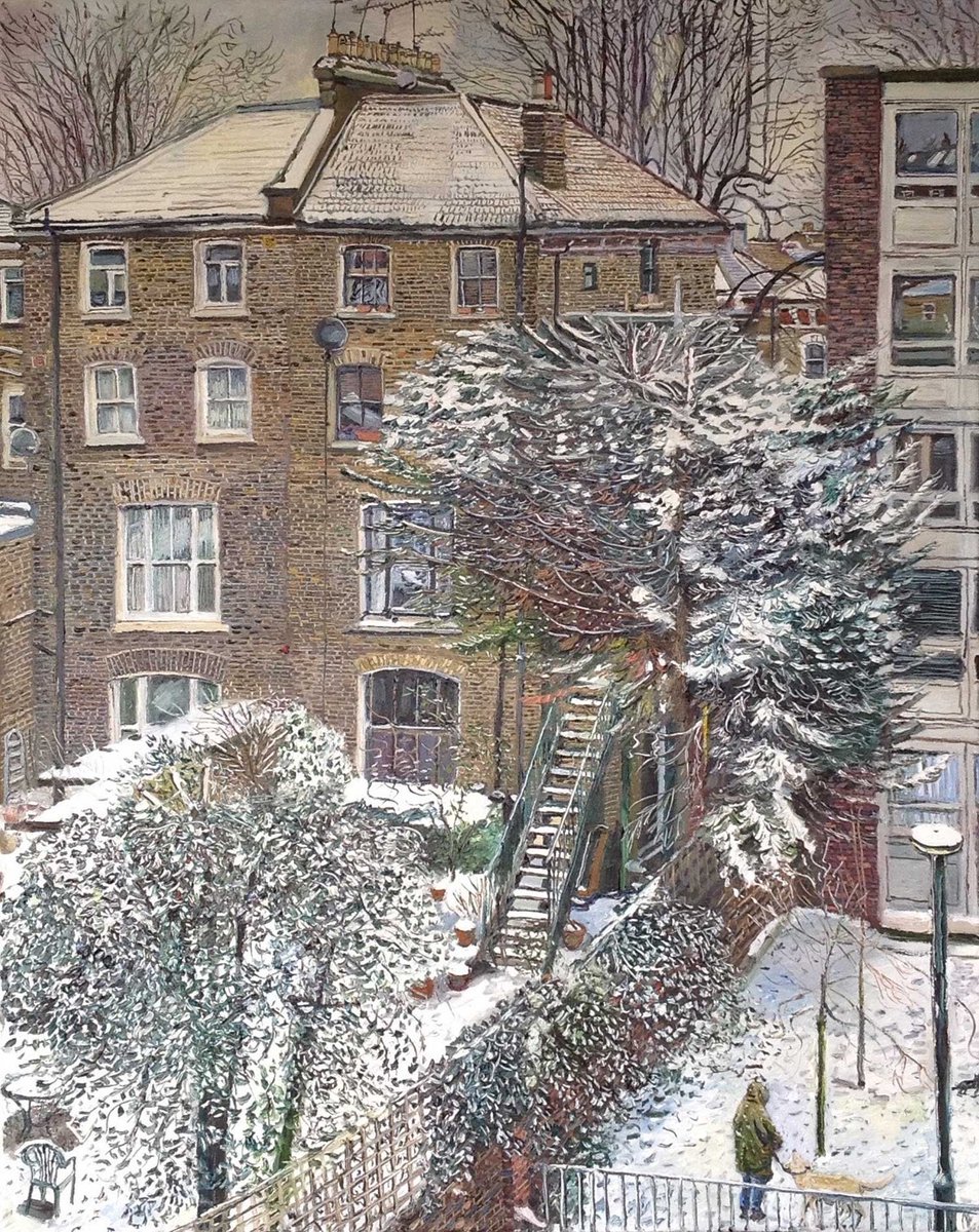 Snow in Islington, 2018 by UK painter Melissa Scott-Miller #WomensArt