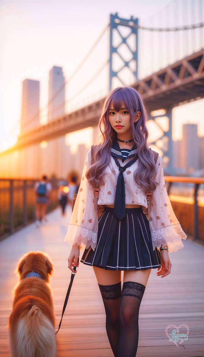 48AIB48's tweet image. こんにちは〜
夕方のお散歩だよ🐶
#AIアイドル #JapaneseModel