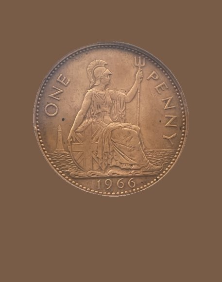 RareMintHunter's tweet image. Take a look at this United Kingdom 1 Penny from 1966! Featuring Queen Elizabeth II on the obverse and the iconic Britannia on the reverse, this pre-decimal coin is a piece of British history. Perfect for any collection! 🪙 #UKCoins #1966Penny #CoinCollecting #BritishHistory