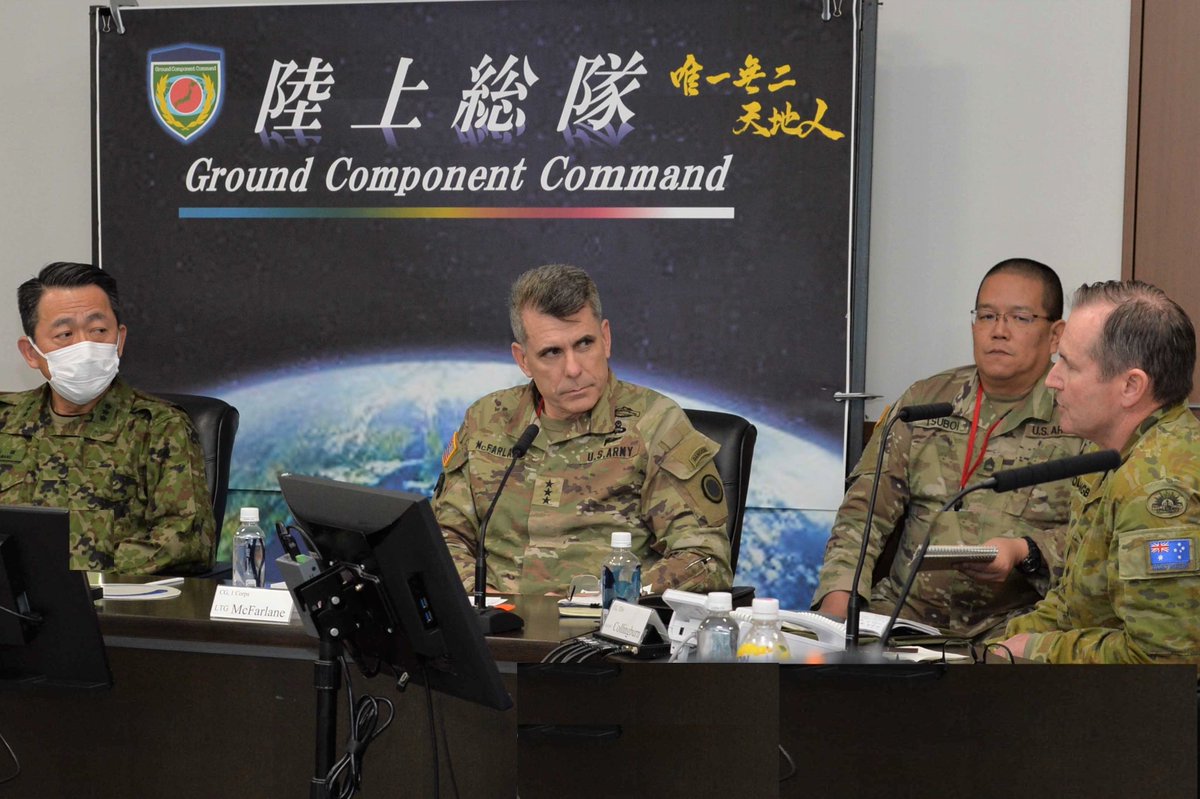 jgsdf_gcc_pao's tweet photo. On December 15th, the #GCC (Ground Component Command) headquarters held the #LFCM(Land Forces Commanders Meeting). https://t.co/paaZzJg3sf