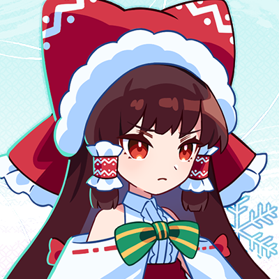 Xmas霊夢のアイコンをプレゼント🎉 現在開催中の「季節限定 Xmas霊夢