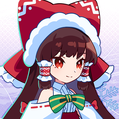 Xmas霊夢のアイコンをプレゼント🎉 現在開催中の「季節限定 Xmas霊夢