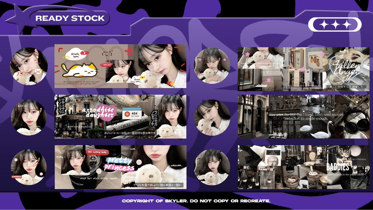 caxpture's tweet photo. Help repost? Thank you! 

Temen-temen, saya bawa 12 layout ready stock Minji dan Wonyoung, bisa di take sekarang. No re-text yaa, price dan detail bisa cek di ALT, ava PNG dan ada yang JPNG, nanti boleh tanya aja yang mana! Thanks!

#zonauang #zonaba #zonabu https://t.co/vVVMYxf6Ze