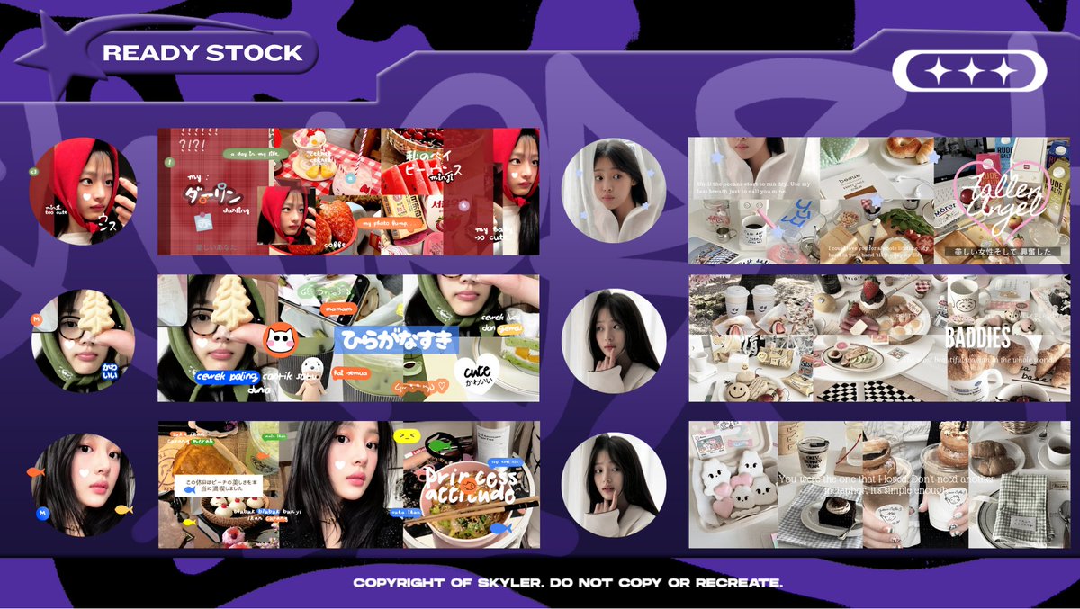 caxpture's tweet photo. Help repost? Thank you! 

Temen-temen, saya bawa 12 layout ready stock Minji dan Wonyoung, bisa di take sekarang. No re-text yaa, price dan detail bisa cek di ALT, ava PNG dan ada yang JPNG, nanti boleh tanya aja yang mana! Thanks!

#zonauang #zonaba #zonabu https://t.co/vVVMYxf6Ze
