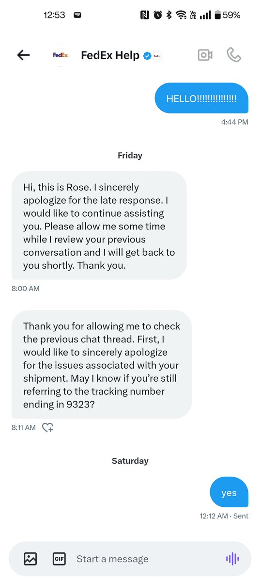 LorelyZ88's tweet photo. @FedEx  when is @FedExHelp  planing to answer?   who's paying for my stuff? where's my package? are you guys sending it back? https://t.co/7TcFGTHCUH